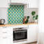 Charia 30x30 cm Pvc Mosaic Sheet in Green