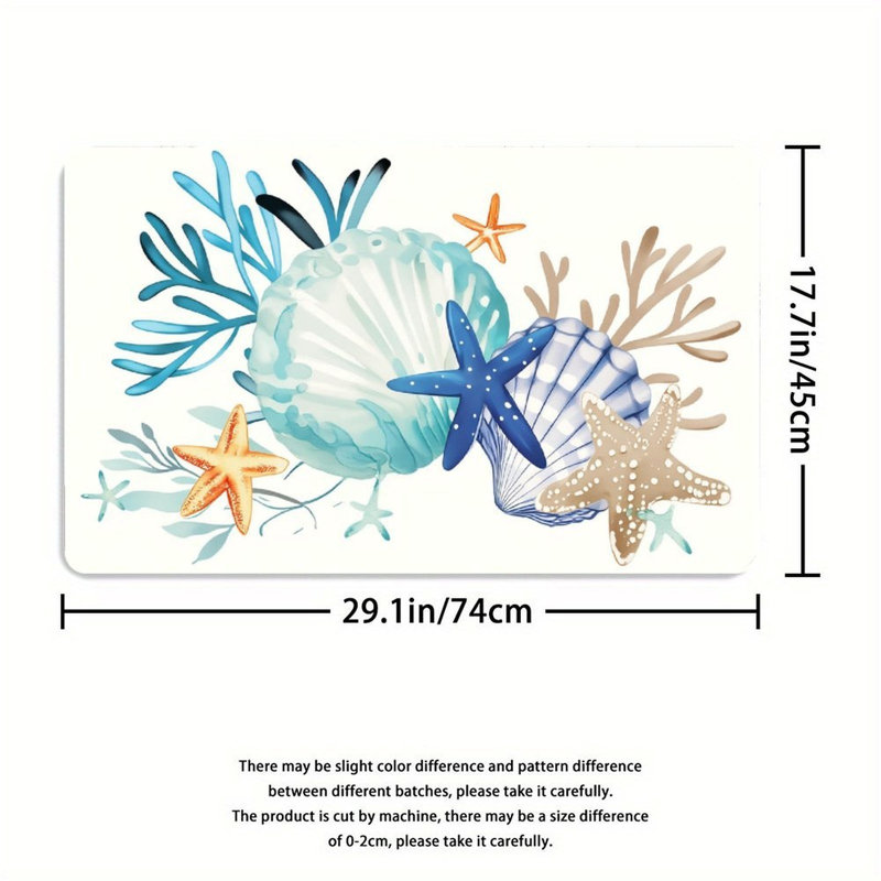 Ensemble de tapis de salle de bain 3 pièces, White Starfish
