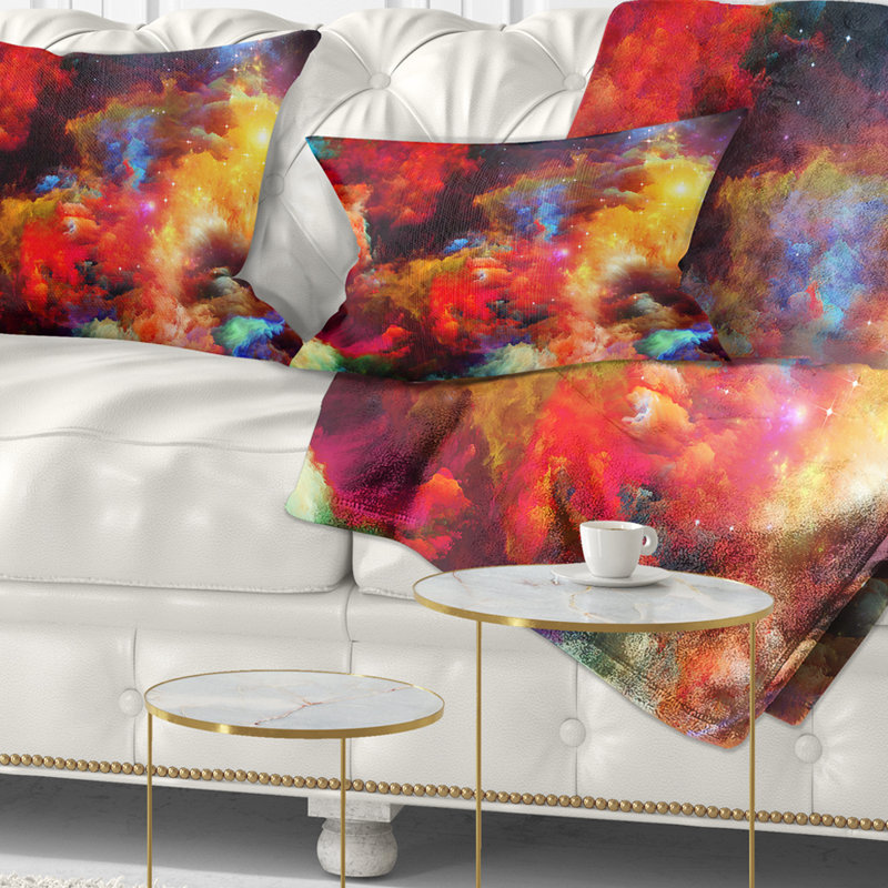 Coussin lombaire de fusion de peinture fractale