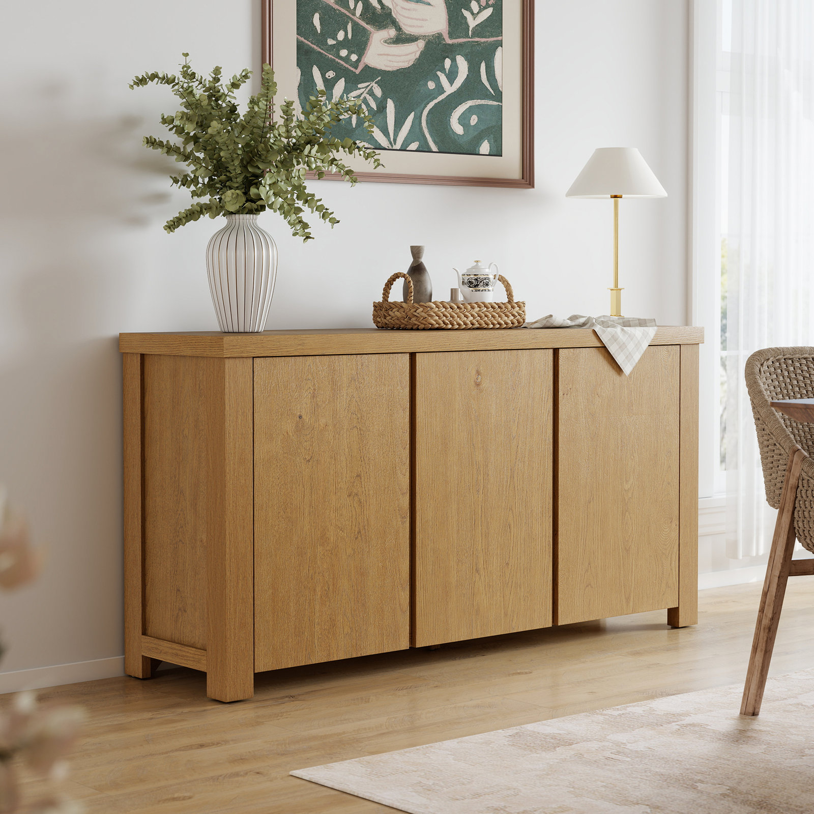 Dutton 66'' Sideboard, Mid Tone Oak