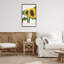 Dessin de tournesol encadré blanc par Nancy Overton-411751961-411751960