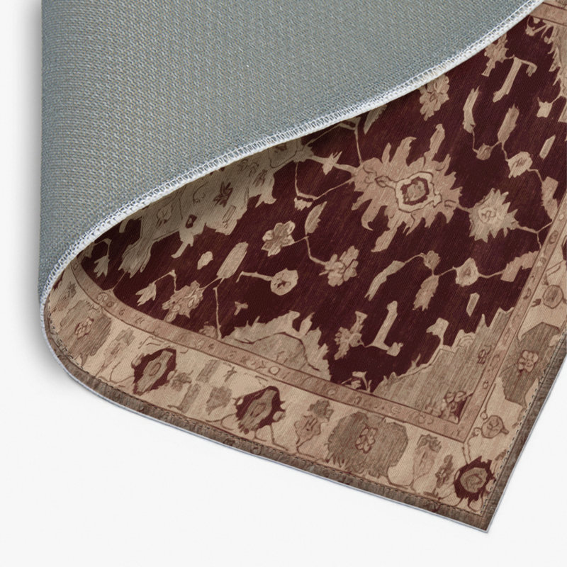 Tapis intérieur et extérieur brun Overdyed, Rectangulaire 8 pi x 10 pi