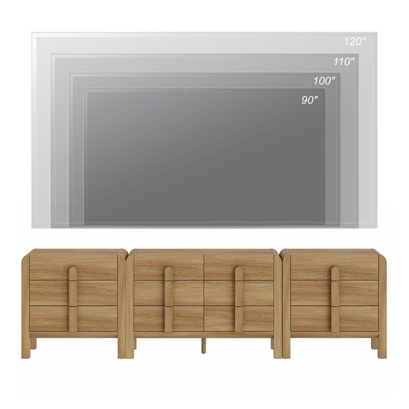 Meuble télé Adora Modern, Noyer