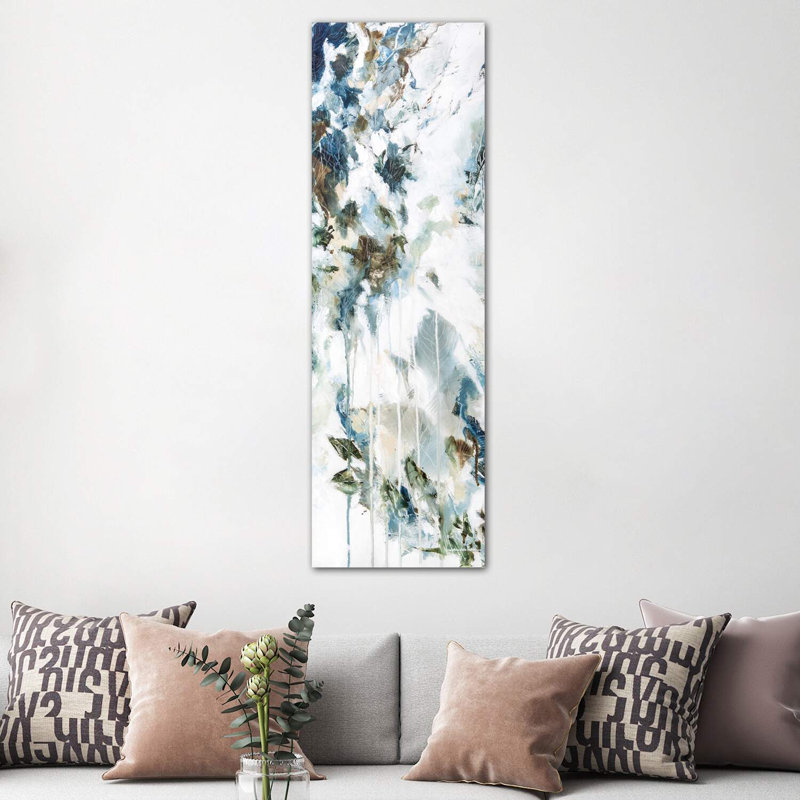 «News From The Sky I» par Cristina Dalla Valentina - Giclée sur toile panoramique, H 60 po x l 20 po x P 1,5 po, Toile tendue