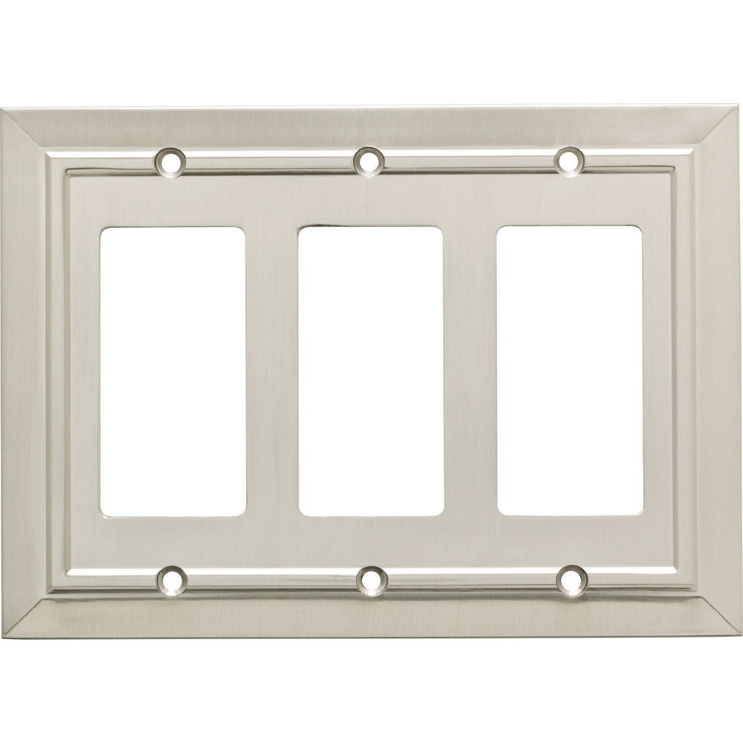 Classic Architecture 3-Gang Rocker Wall Plate Franklin Brass 