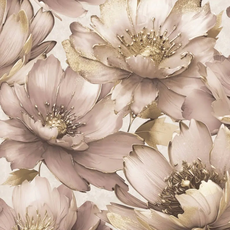 SOPHIE LAURENCE Blush Pink Gold Modern Paste The Wall Wallpaper 224502