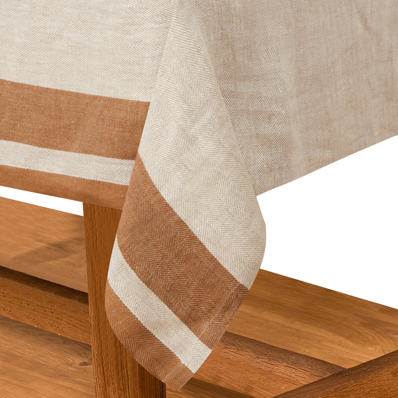 Nappe de Gordes, 70 x 70, Naturel, tabac