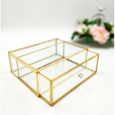 Glass Makeup Organizer