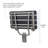 18-inch x 15-inch ADA Folding Wall Mount Bathroom Shower Seat Bench, Black Slatted Phenolic Seat