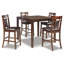 Ensemble de 5 tabourets de bar Bennox