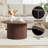 31.5'' Round Fluted Pedestal Coffee Table-214191643