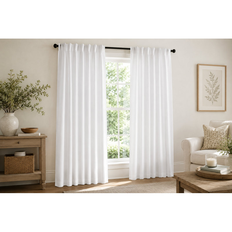 Panneaux de rideaux 100% coton (50 x 72) , L 50 po x L 72 po