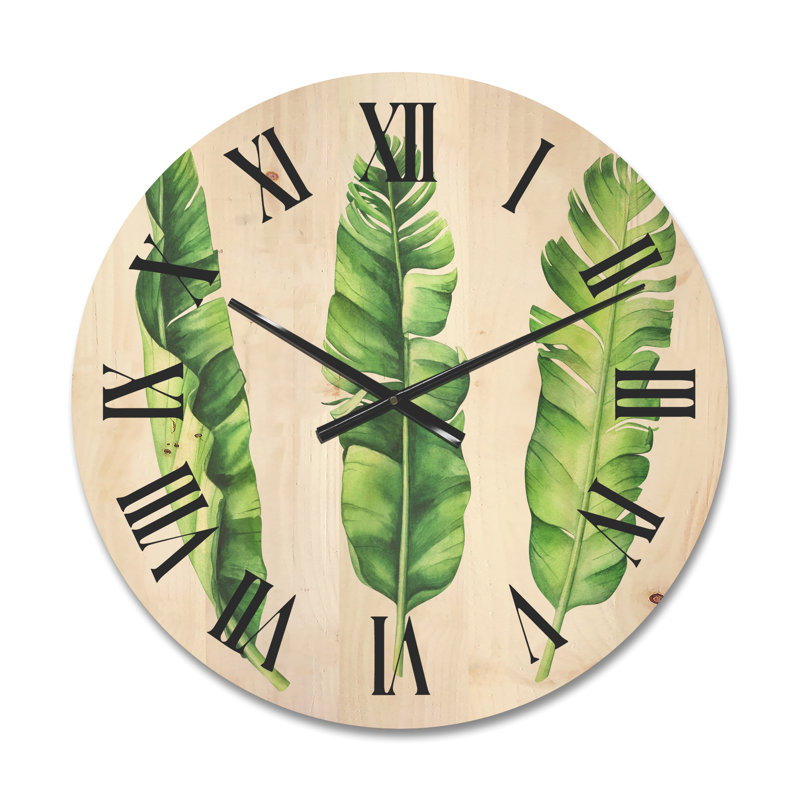 Horloge murale en bois tropical, Moyen