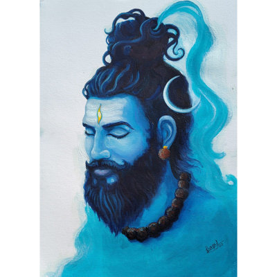 Shiva - The Power Of The Universe | Acrylic On Canvas | By Prasad P Mahale