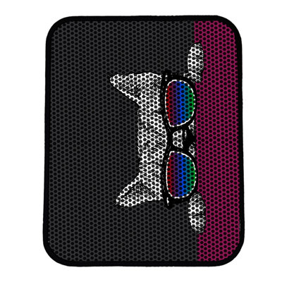 Tapis pour litière de qualité supérieure, 18 po x 24 po | 50% PVC / 50% polyester, lavable à la machine et passer l'aspirateur | Conception durable et facile à nettoyer pour les propriétaires d'animaux de compagnie | Protégez vos planchers des dégâts de la litière