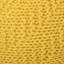 Pouf tricoté rond en coton, jaune