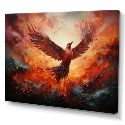 Resurgence Phoenix Rebirth I - Bird Wall Art -  Millwood Pines, 2C51DA5B128F4515AA1BBB47E116FF5C