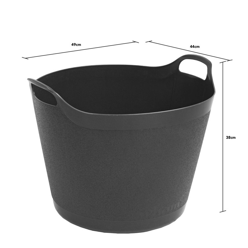 Wham Flexi-Store 38L Square Tub Graduated Cool Grey
