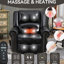 Fauteuil inclinable Power Lift, double moteur, cuir véritable, mécanisme de mouvement robuste avec ports USB