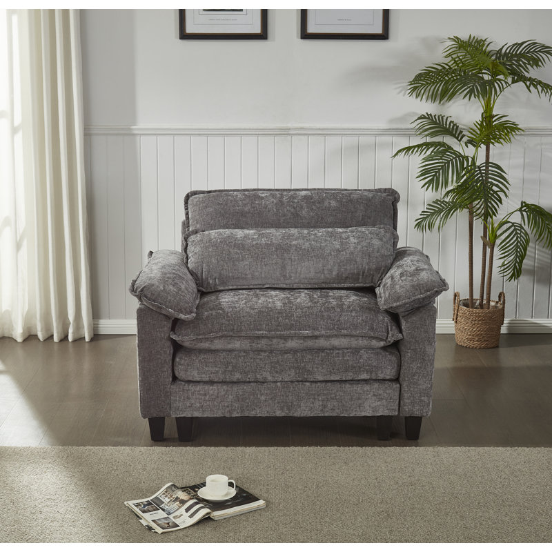 Luqi Arm Chair, Dark Gray