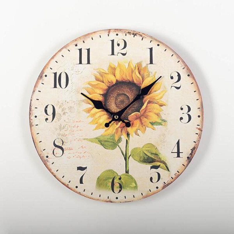 Horloge murale tournesol