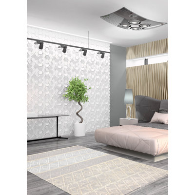 Tapis rectangulaire en laine 6 pi x 8 pi 6 po Breger One-of-a-Kind