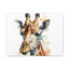 Girafe aquarelle, art mural sur toile-1925366028