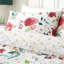 Abstract Poppy Cotton Blend Floral Duvet Cover Set-129975446