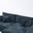 2 - Piece Upholstered Blue Chenille Modular Sectional Sofa with Armrests & Throw Pillows-135900687-135900686