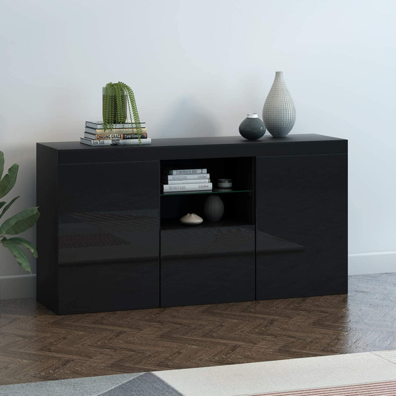 Fayeth 135Cm Wide Sideboard, Black