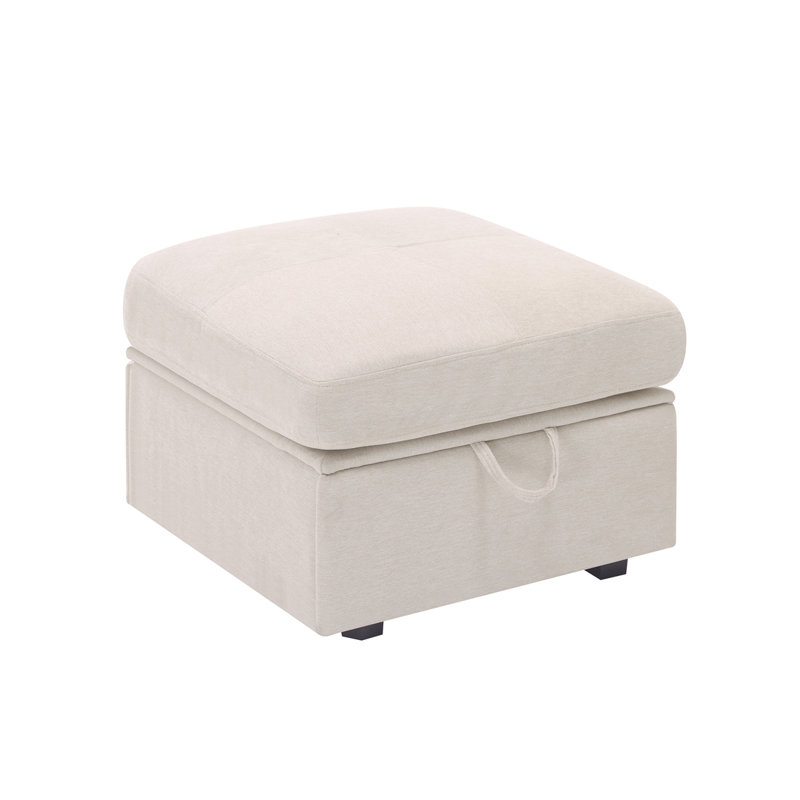 Modular Sofa Sectional Couch, Beige Velvet