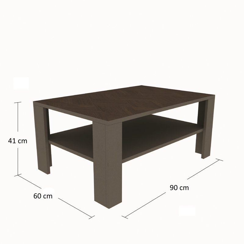 Addiline 90cm Wide Coffee Table with Storage