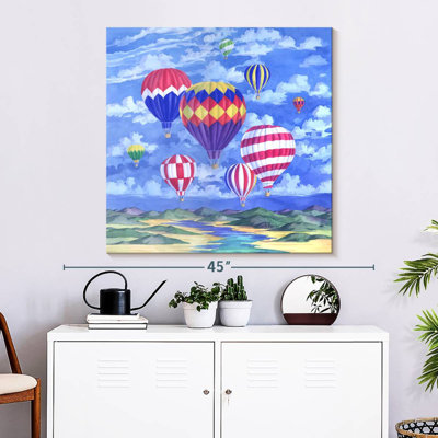 Ballons au-dessus de la rivière Mehar