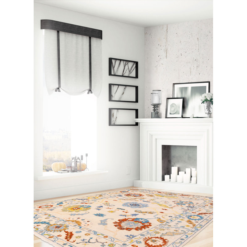 Modern Oushak Beige Rug 8'0" x 10'0"