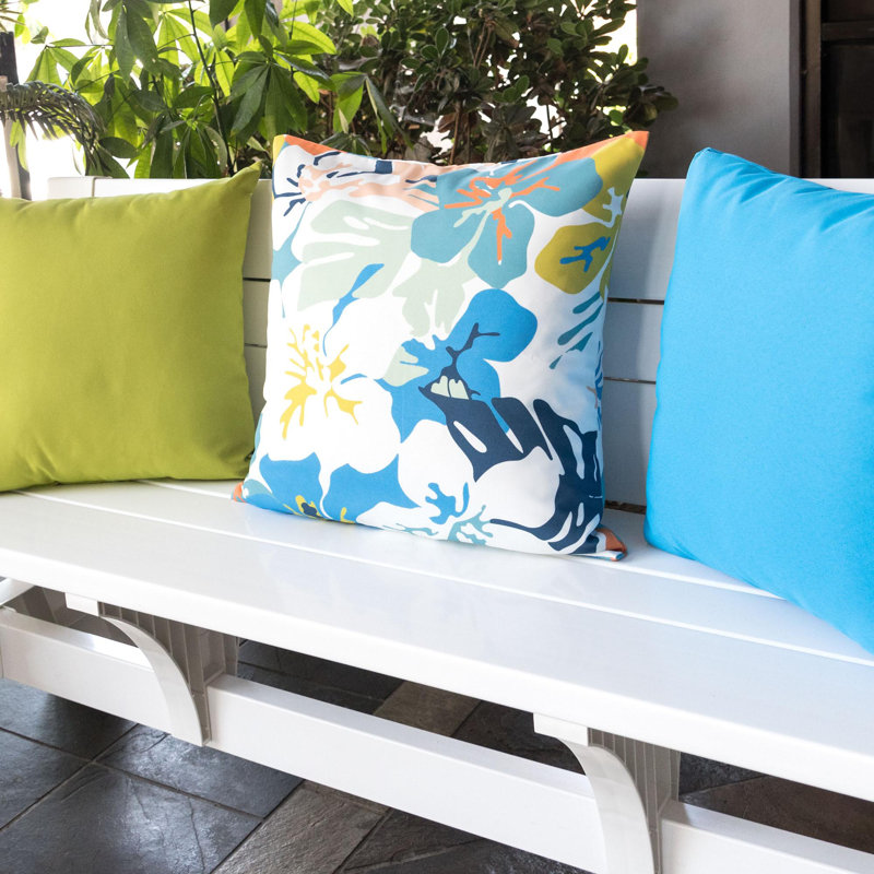 Bayviewpark Tropical Orchids Outdoor Throw Pillow, 20 x 20