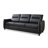 Azem 85.4'' Faux Leather Round Arms Sofa-1109267138