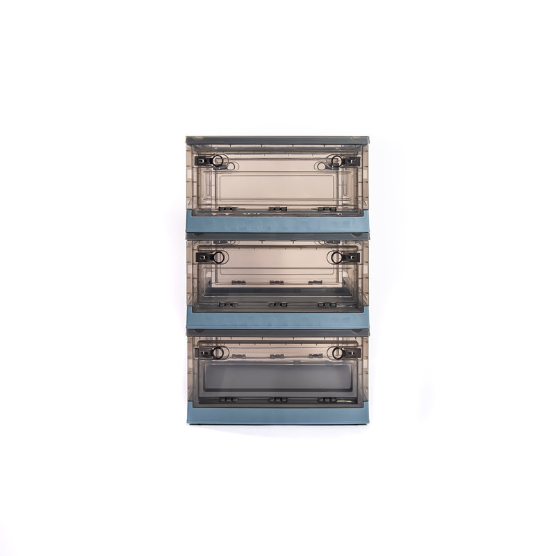 Ensemble de boîtes en plastique, Bleu, 43