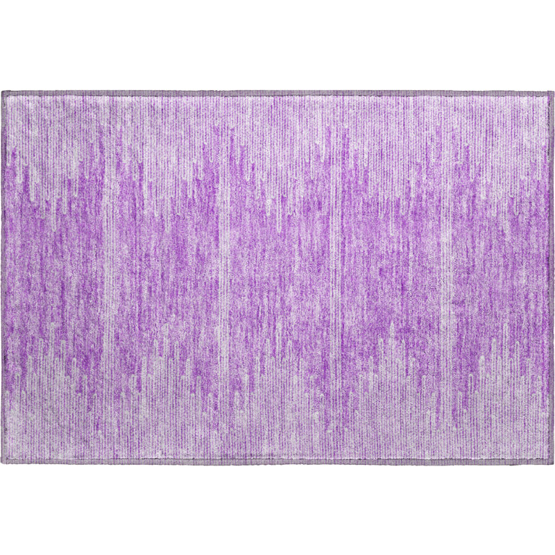 Tapis lavande Cerrito lavable à la machine de qualité supérieure, Rectangle 1 pi 8 po x 2 pi 6 po