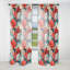 Corail Serenade motif tropical II - rideau floral - rideau obscurcissant floral - 1 panneaux-107597282