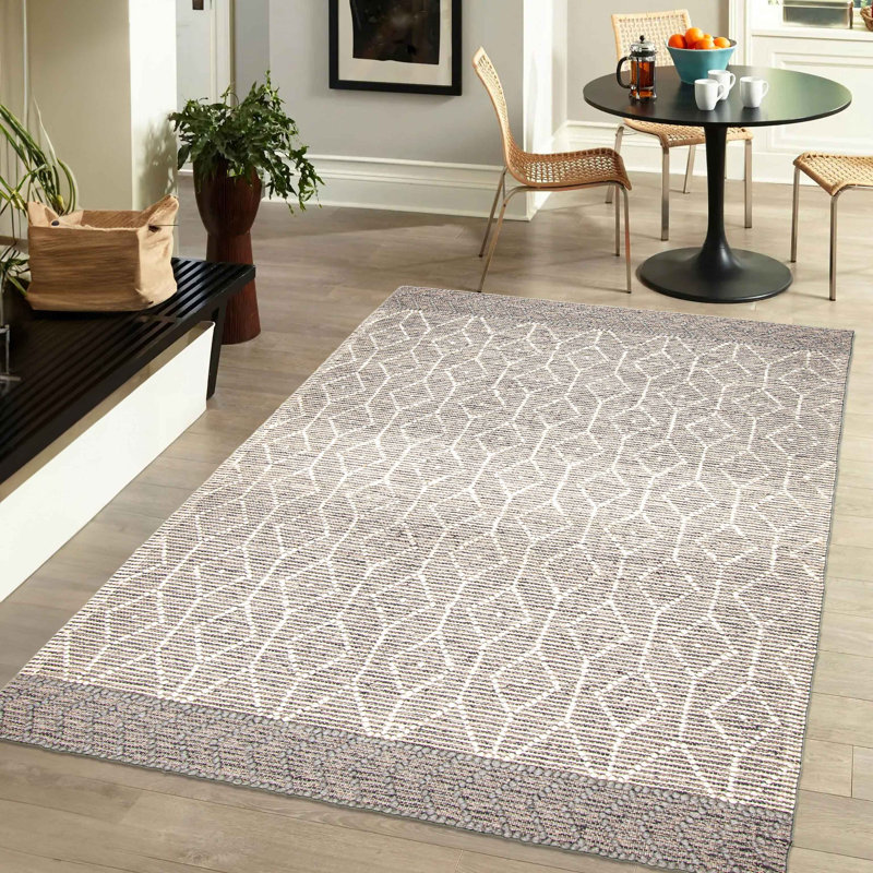 Tapis gris Sienna 5 pi x 7 pi 10 po