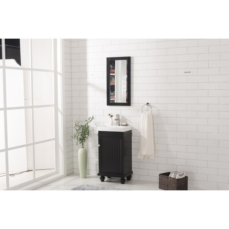 Ensemble de meuble-lavabo simple 17 po Gros, Espresso