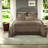 Luxurious Reversible Jacquard Bedding Sets Queen, Microfiber Brown Gold