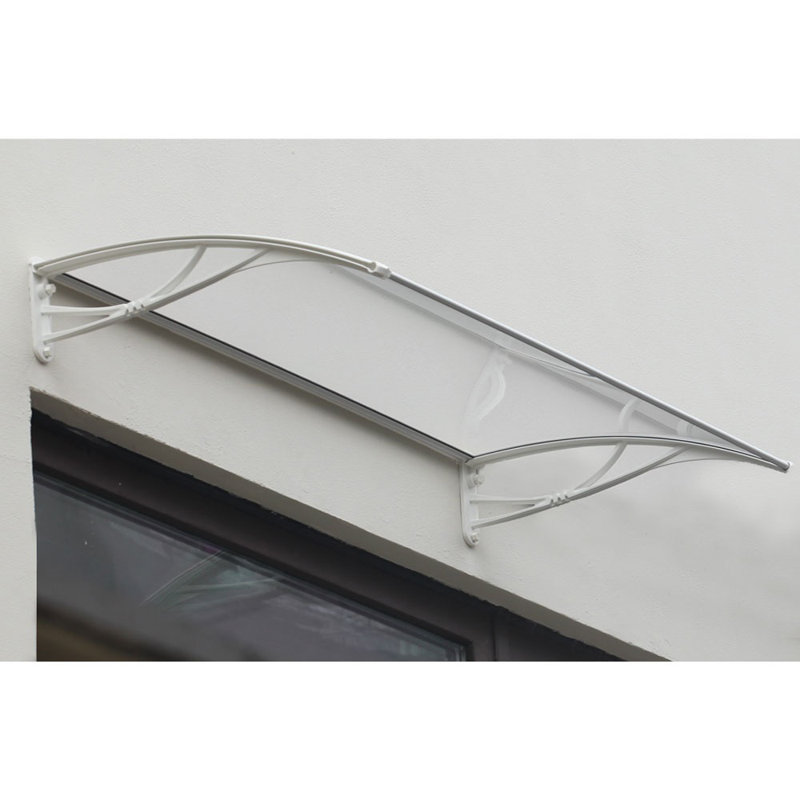 Advaning PN Series Convex Door Awning, 8.3" H x 47" W x 31.5" D, White