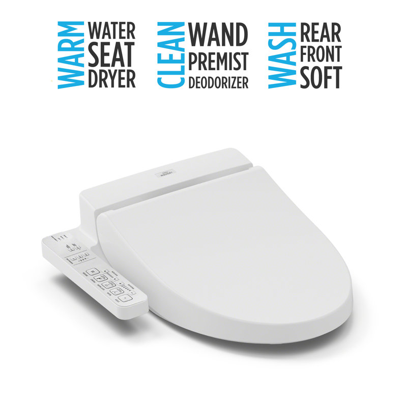 Washlet® Elongated Toilet Bidet Seat, White