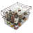Stackable Metal Storage Baskets (Set of 2)-666800547-666800550