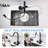 Modern 3-in-1 High-Arc Pull-Down Sprayer Kitchen Faucet with 3 Function Spray Mode & Press-Type Glass Rinser-119222233