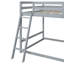 Lit superposé double avec échelle, glissade et tablettes, gris-1108355594