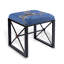 Scalamandre Maison Steel Vanity Stool