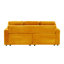 Upholstered Sofa With Cup Holder And Pillow For Living Room