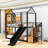 Galatia Kids Bed with Slide and Storage Stair-778586015